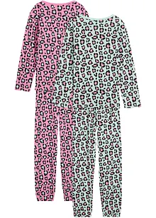 Pyjamas i mjuk bomull (4 delar), bonprix