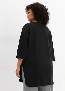 Longshirt i oversizemodell med slits i sidan, bonprix