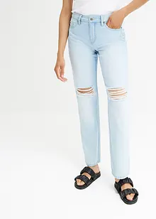 Straight Jeans med destroyed-effekt, bonprix