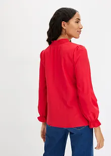 Blus med smockade detaljer, bonprix