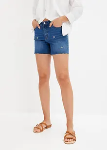 Jeansshorts med broderi, BODYFLIRT