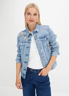 Jeansjacka med applikation, bonprix