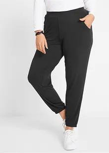 Jerseybyxa med insticksfickor, av mjuk viskosmix, bonprix