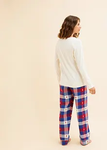 Pyjamas med flanellbyxa, bonprix