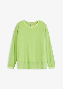 Sweatshirt med mesh, bonprix