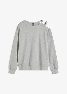 Oversize-sweatshirt med cut-out, bonprix