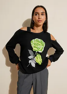 Sweatshirt med blomtryck, RAINBOW