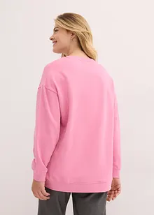 Oversize-sweatshirt med korta slitsar i fållen, bonprix