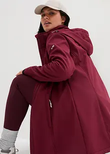 Lång funktionsjacka i softshell med teddyfleece, bonprix