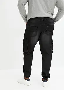 Dra på-cargojeans, Slim Fit, Straight, bonprix