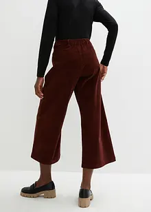 Vida stretchiga manchesterculotter med bekväm hög midja, 7/8-längd, bonprix