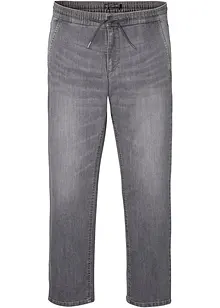 Dra på-jeans, Regular Fit, Straight, bonprix