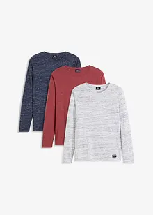 Långärmad T-shirt (3-pack), bonprix