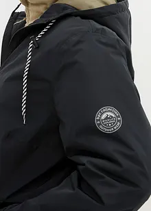 Vadderad mellanlång regnkappa, vattentät, bonprix