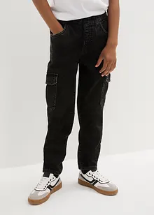 Cargojeans för barn, regular fit, bonprix