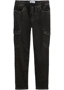 Cargojeans för barn, regular fit, bonprix