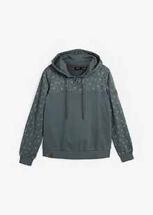 Luvtröja med dragkedja i ren bomull, bonprix