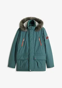 Vadderad parkas med sportiga detaljer, bonprix