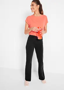 Stretchig sportbyxa med bomull (2-pack), bonprix