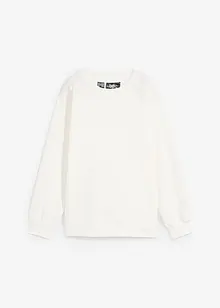 Sweatshirt med stickad infällning, bonprix