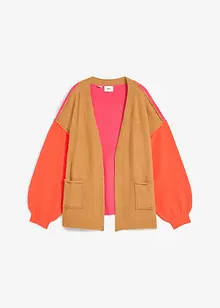 Oversizecardigan med colour blocking-look, bonprix