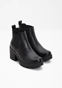 Chelseaboots med blockklack, bonprix