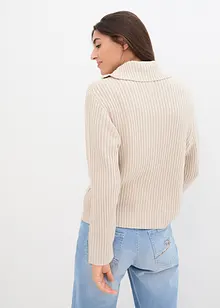 Cardigan med dragkedja, bonprix