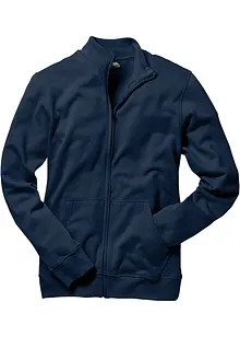 Sweatshirtjacka med ståkrage, bonprix