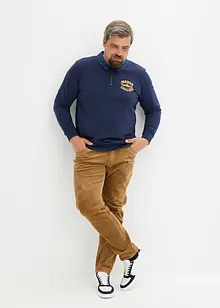 Sweatshirt med pikékrage, bonprix