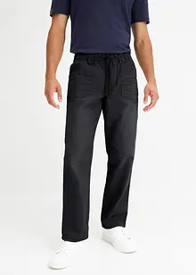 Dra på-jeans med bekvämt snitt, Relaxed Fit, straight, bonprix