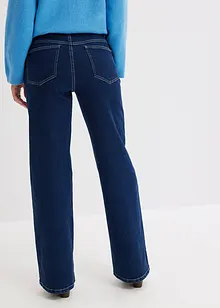 Wide Leg Jeans High Waist, ekologisk bomull, bonprix