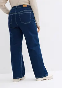 Wide Leg Jeans High Waist, ekologisk bomull, bonprix