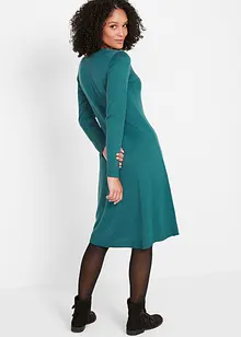 Stickad klänning i utställd modell, bonprix