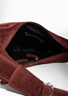 Handväska i skinn, bonprix