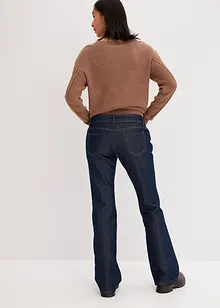 Vida jeans med low waist, skärp och rinse wash (2 delar), bonprix