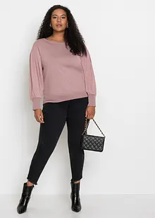 Finstickad tröja av viskosmix med mjukt fall, bonprix