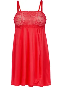 Negligé i glansigt material, bonprix