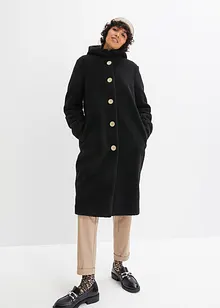 Teddykappa med huva och fickor, bonprix