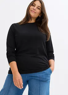 Långärmad topp med ren ekologisk bomull (2-pack), bonprix