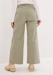 Manchesterbyxa med bekväm high waist, bonprix