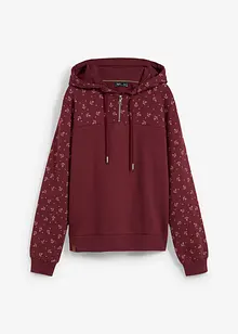 Luvtröja med dragkedja i ren bomull, bonprix