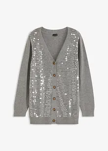 Cardigan med paljetter, bonprix