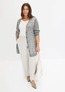 Cardigan med paljetter, bonprix