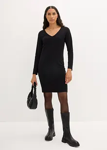Jerseyklänning i viskos (2-pack), bonprix