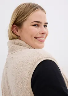 Teddyfleeceväst, bonprix