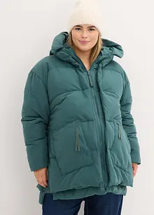 Oversized vinterjacka med huva av återvunnen polyester, bonprix