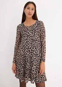 Mamma-/amningsklänning med leopardmönster, bonprix