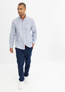 Långärmad skjorta med button down-krage i ren bomull, bonprix