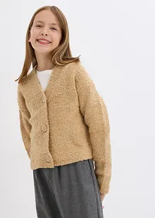 Bouclécardigan för barn, bonprix