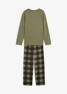 Pyjamas i ekologisk bomull (2 delar), bonprix